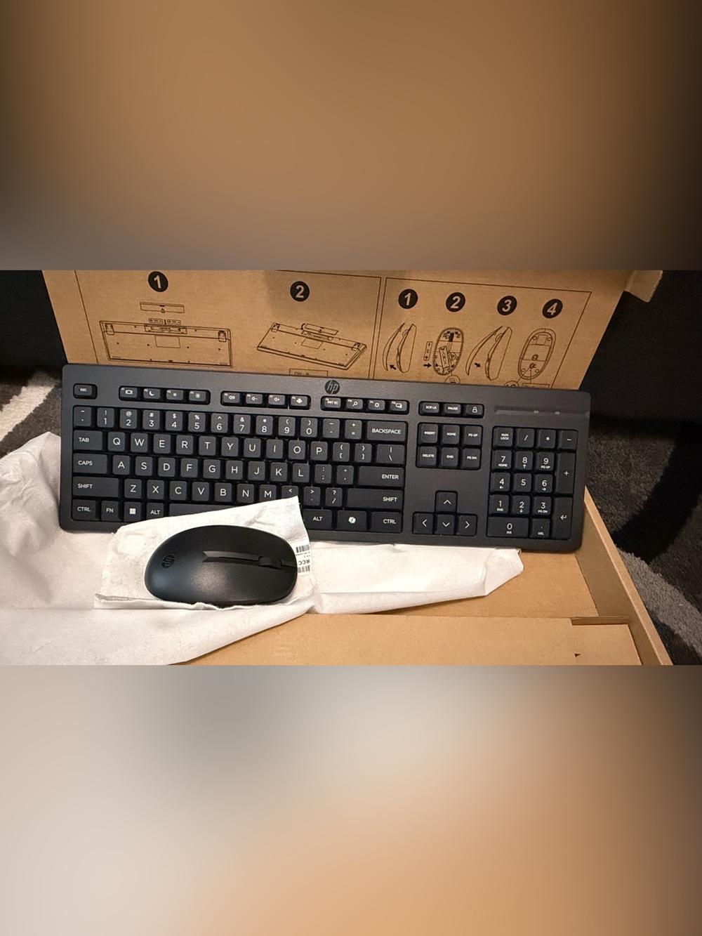 HP 510 Wireless Keyboard & Mouse Combo — Brand New in Box